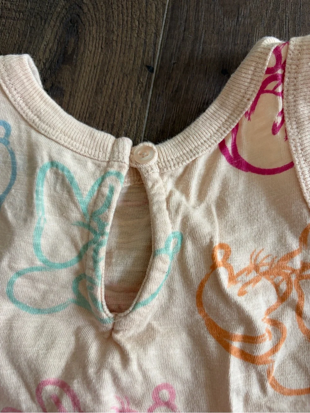 GAP Disney Minnie Mouse Cream Tank Dress with Multicolor
